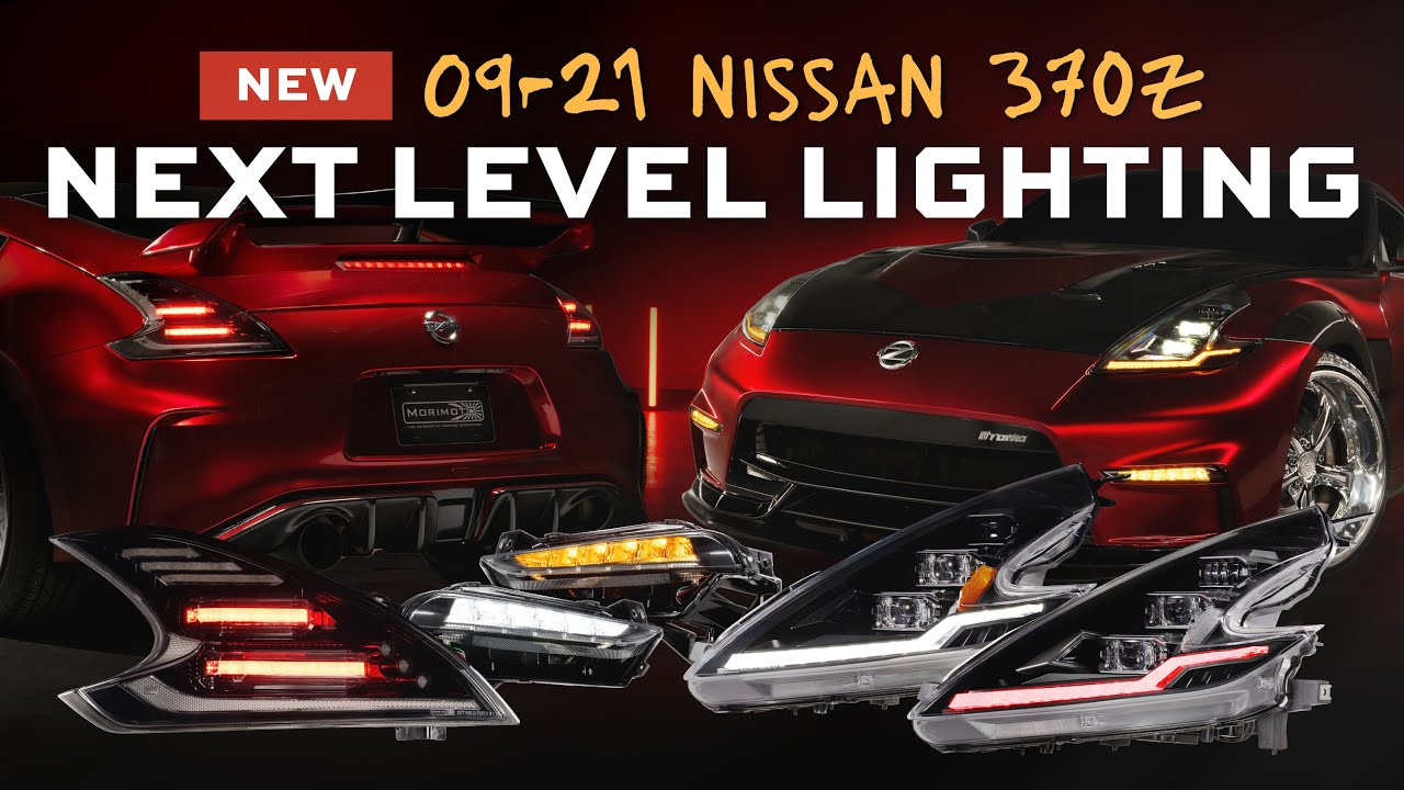 Представляем совершенно новые фары Nissan 370z Morimoto Evo RGB, дневные ходовые огни Nismo и зад...