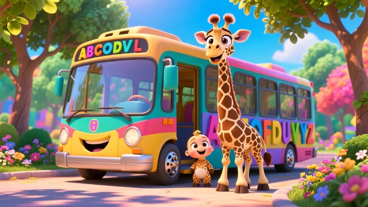 A to Z Learning Bus Toy 🚌🔤   ABC Alphabet and Fun Learning for Kids   Preschool Educational