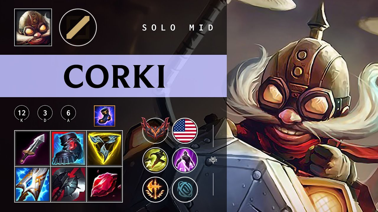 Corki Mid vs Zilean - NA Grandmaster Patch 26.02