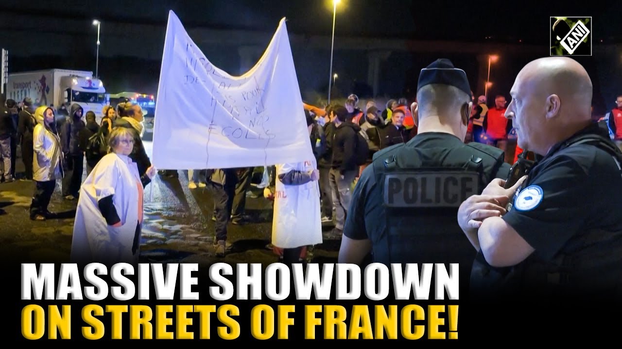 Protesters attempt to block roads across France, Heavy security deployed in Paris