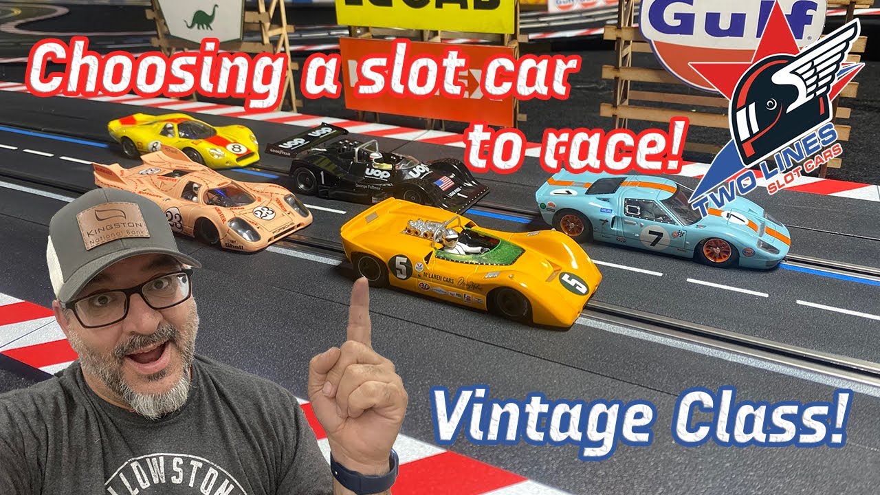 Choosing A Slot Car to Race! Vintage Class!