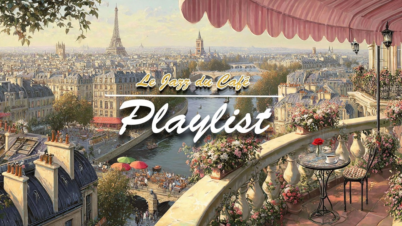Paris Spring Café 🌷 French Instrumental Music & Coffee Shop Ambience