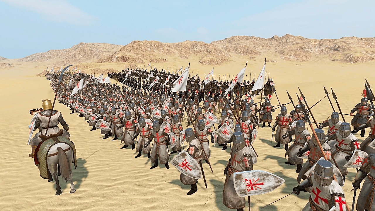 500 Crusaders Survive Against Persia — Water gone in desert heat | Bannerlord