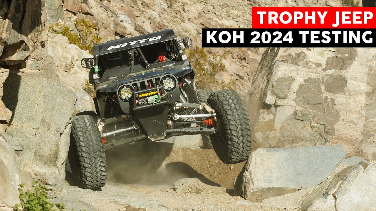 TROPHY JEEP TESTING IN THE ROCKS AT KING OF HAMMERS 2024 | CASEY CURRIE VLOG