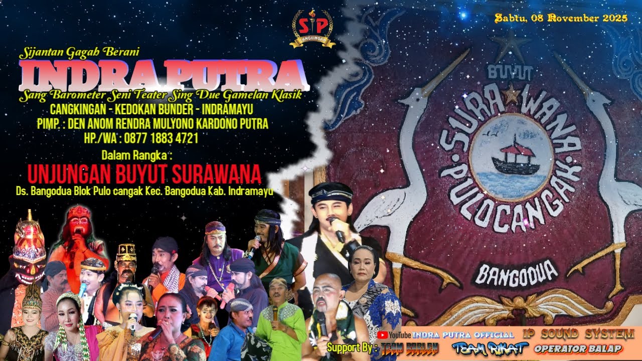 🔴 LIVE SANDIWARA INDRA PUTRA  DALAM RANGKA UNJUNGAN BUYUT SURAWANA DS. BANGODUA EDISI SIANG