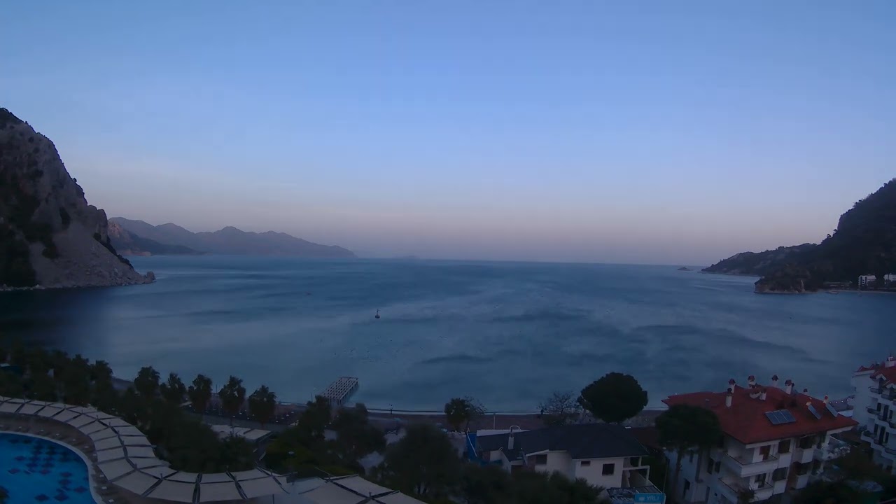 Dusk in Turun&ccedil; Bay, Turkey - 4K Timelapse
