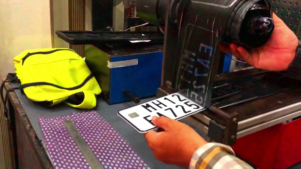 Embossed Number Plate's at GRAPHITECH SIGNS, PUNE.