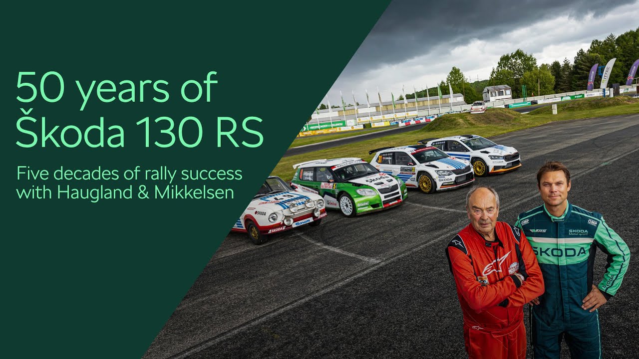 Andreas Mikkelsen and John Haugland share their Škoda rally cars