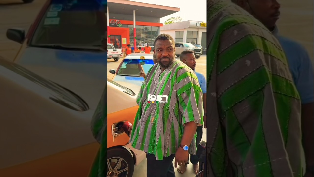 John Dumelo,Ayawaso West Wuogon Mp provides free fuel to taxi drivers at the Hatso GOIL fuel station