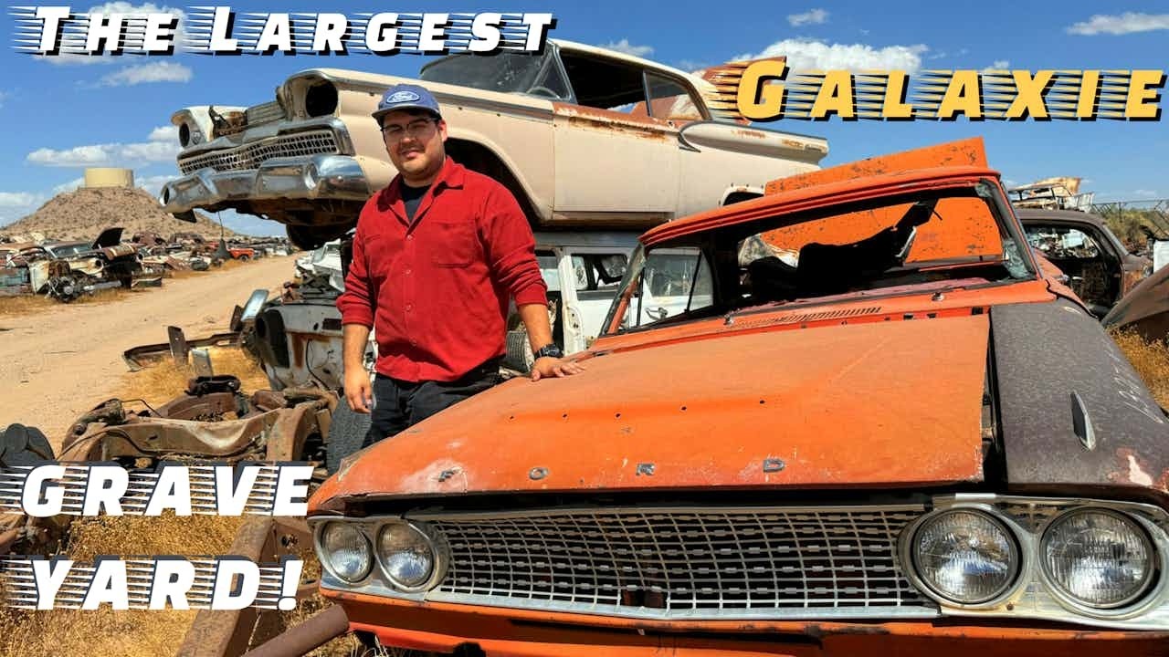 The Largest Galaxie Graveyard - Desert Auto Valley Parts