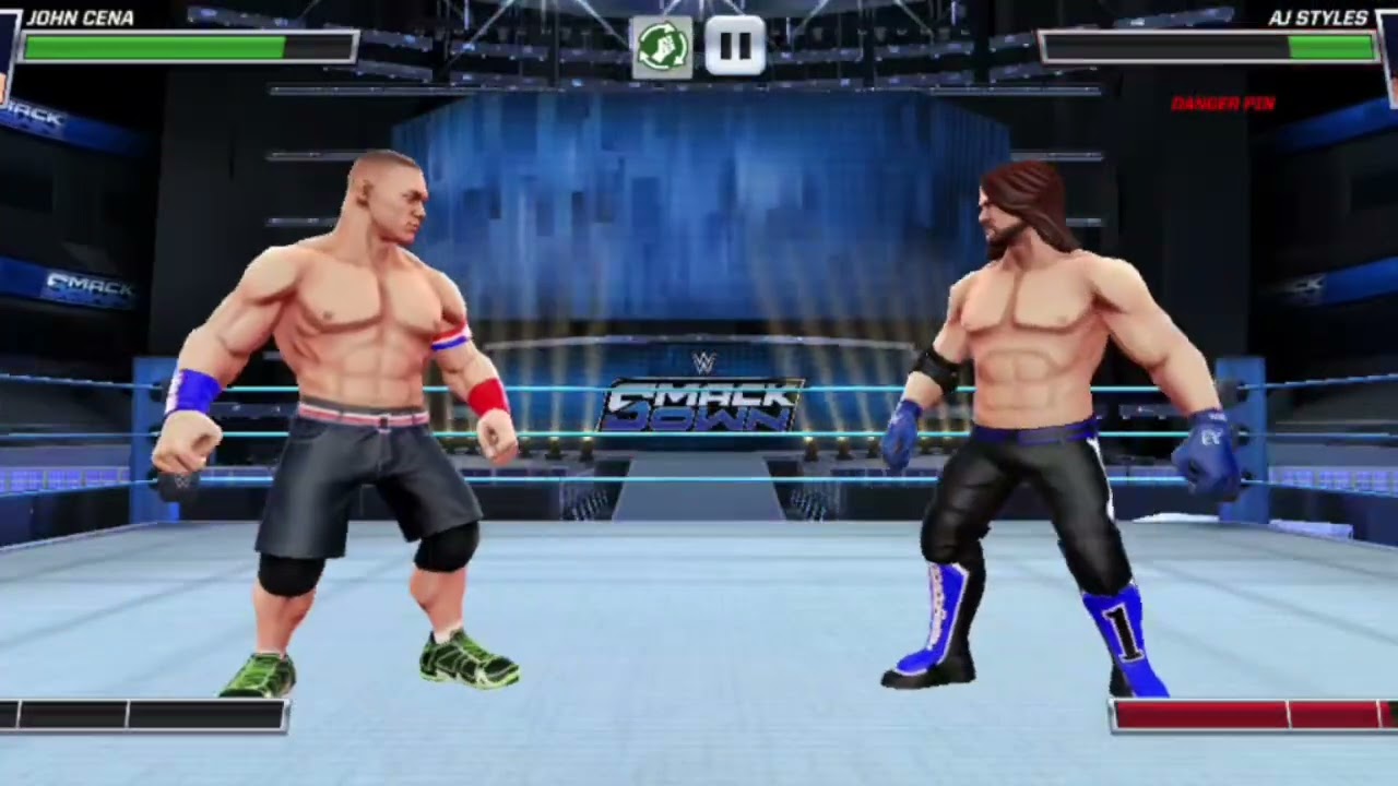 Wwe SmackDown Gameplay John Cena vs aj style full match highlights Feb 14 