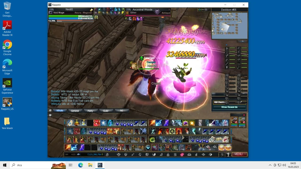 Rappelz Devildom-DD Reviac boss-VM farming