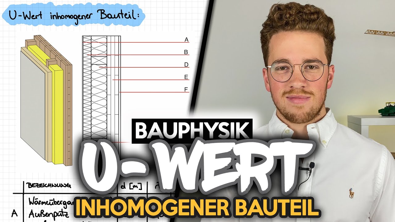 Bernhard Rennhofer - U-Wert Berechnung inhomogener Bauteile | U-Wert | Bauphysik
