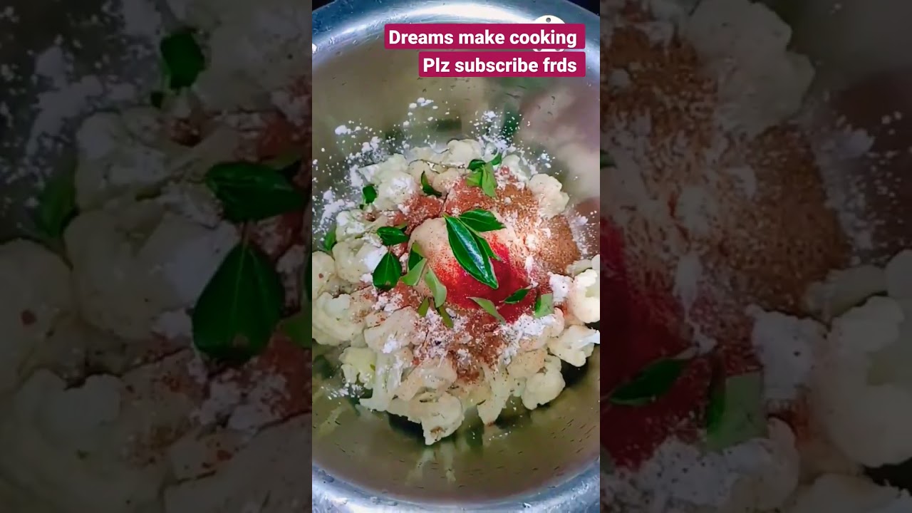 Evening snacks 😋#cauliflowerfry#shorts#dreams make cooking