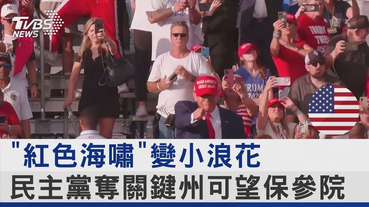 「紅色海嘯」變小浪花 民主黨奪關鍵州可望保參院｜TVBS新聞