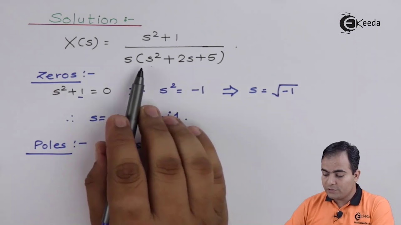 Problem 6: Representation of Poles and Zero in S Plane | Laplace Transform | Signals and Systems