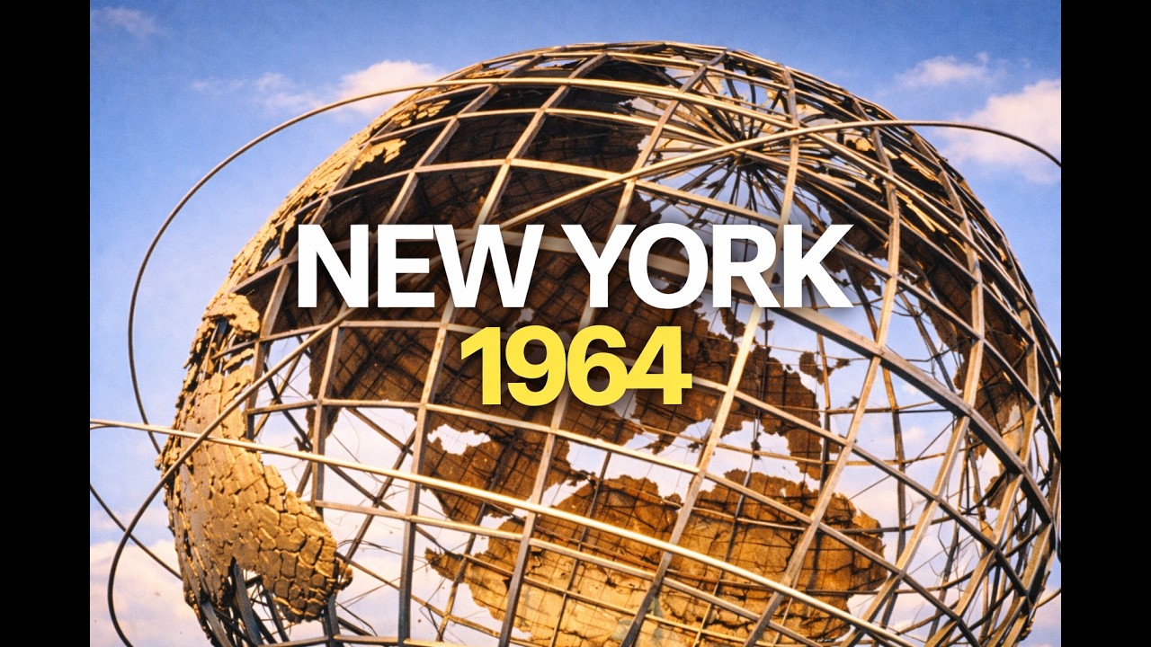 Archive Footage of 1964 New York & World’s Fair | Vintage Travel Film