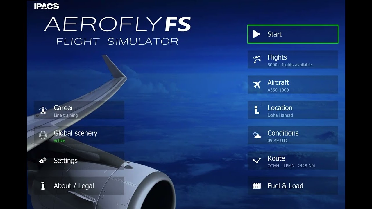  Interesting departure out of Doha| Airbus a350-1000| Aerofly fs global| 4k *ULTRA GRAPHICS*