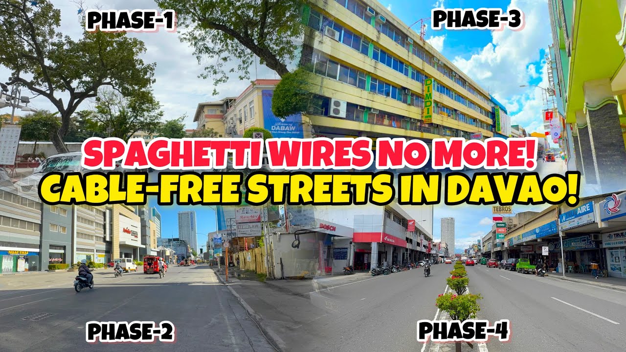 SPAGHETTI WIRES NO MORE! CABLE-FREE STREETS IN DAVAO CITY!