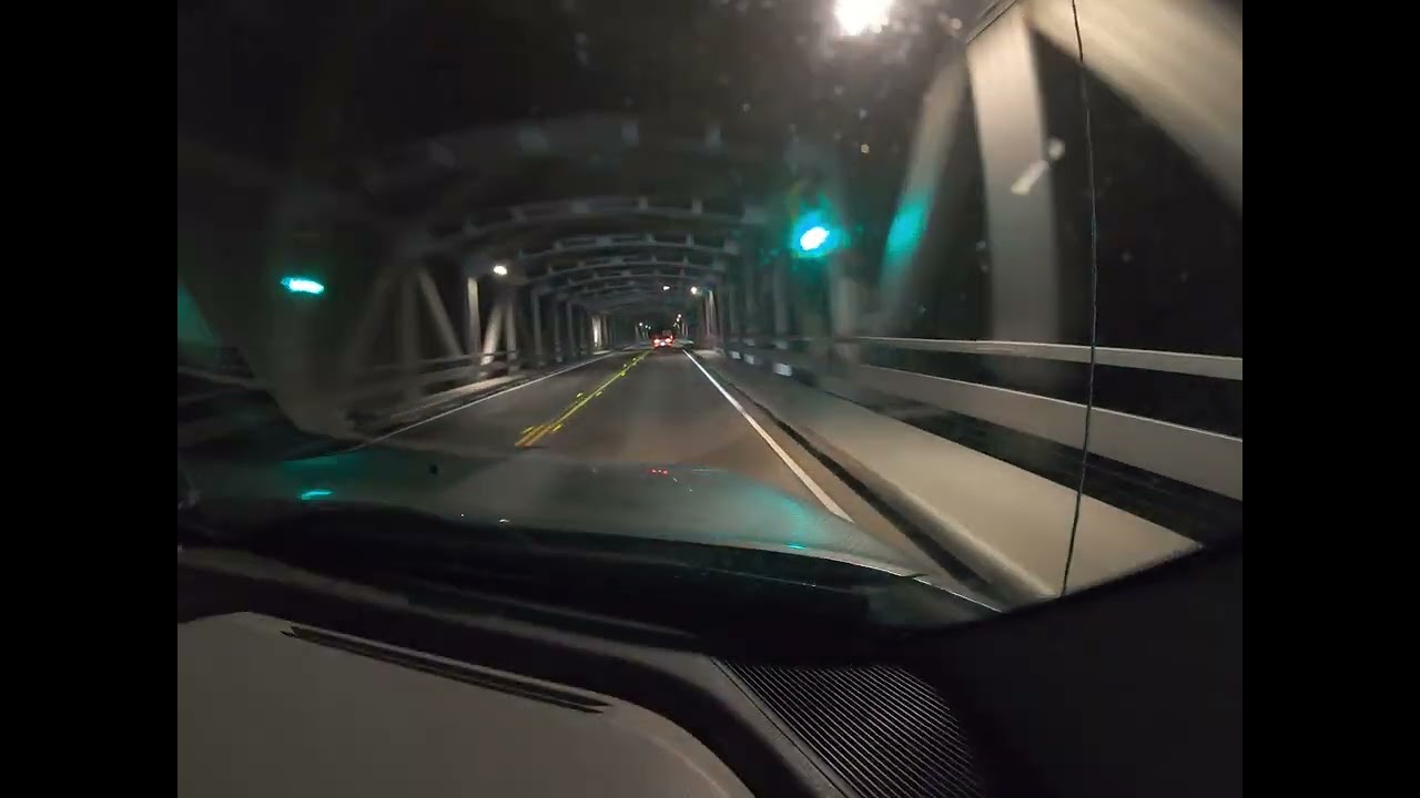 ASMR,  highway Morning drive.  Truck driving in the dark.