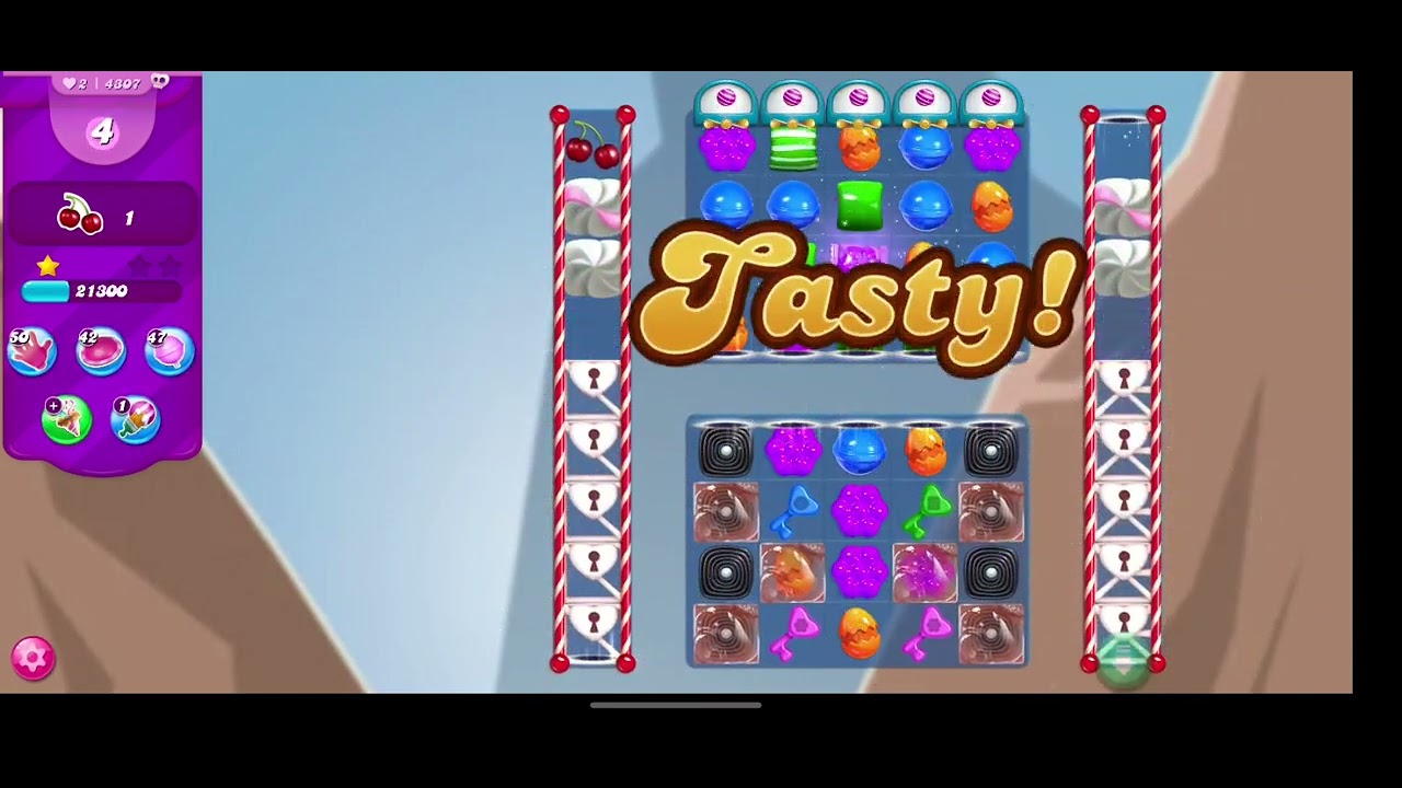 Candy Crush Saga level-4307//No boosters//Hard level