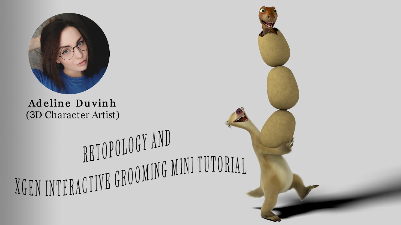 Retopology and XGen Interactive Grooming mini Tutorial