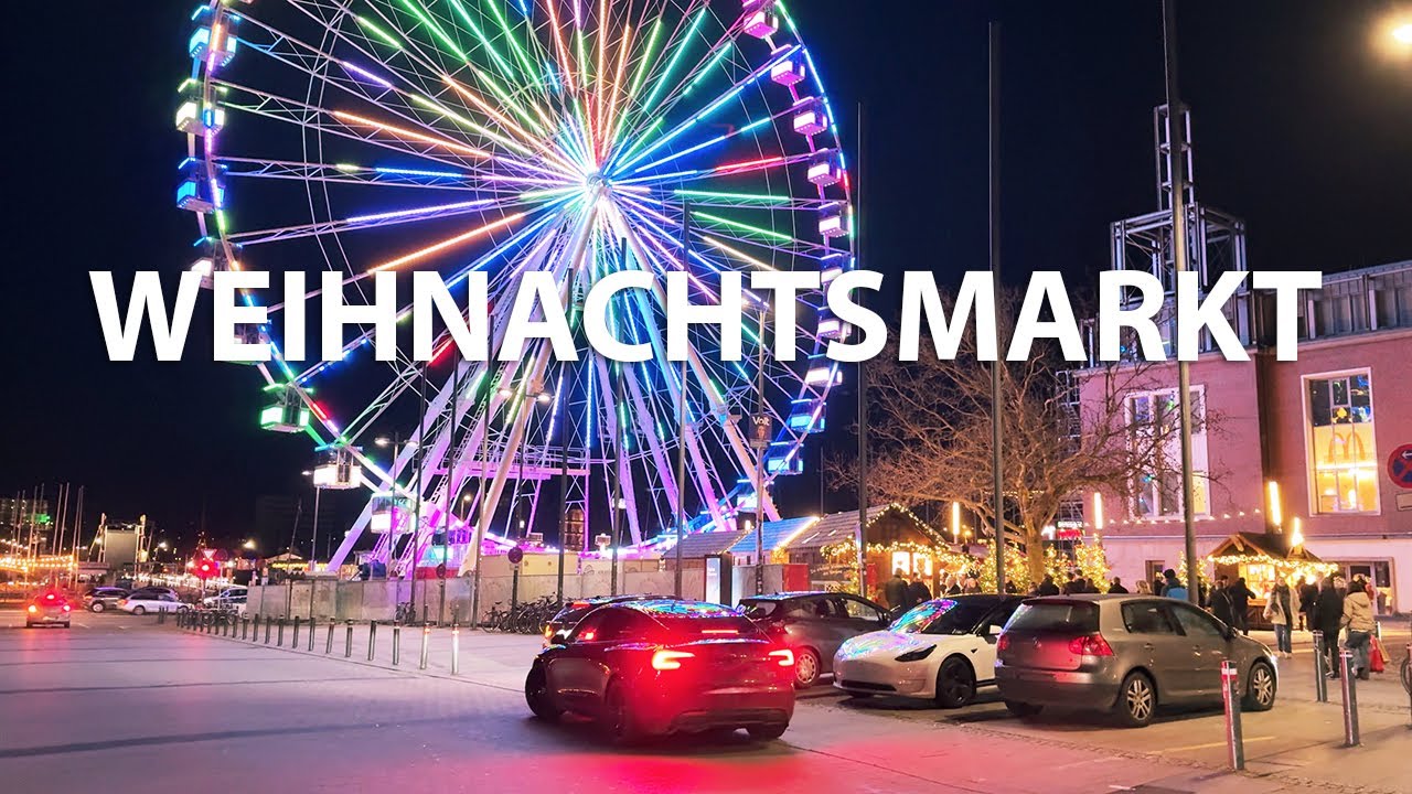 Weihnachtsmarkt Walk Kiel 2025 | Festive Lights, Food & Holiday Atmosphere