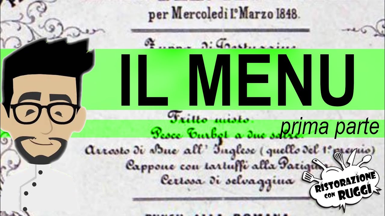 Il menu - cos'è e le tipologie
