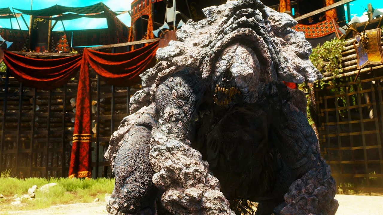 The Witcher 3 Blood and Wine: Shaelmaar Boss Fight (4K 60fps)