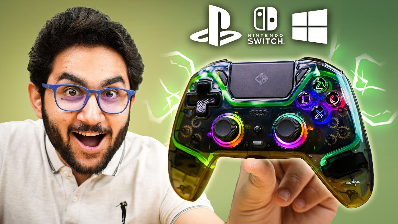 This Transparent RGB Wireless Controller Connects Everywhere - Cosmic Byte Quantum