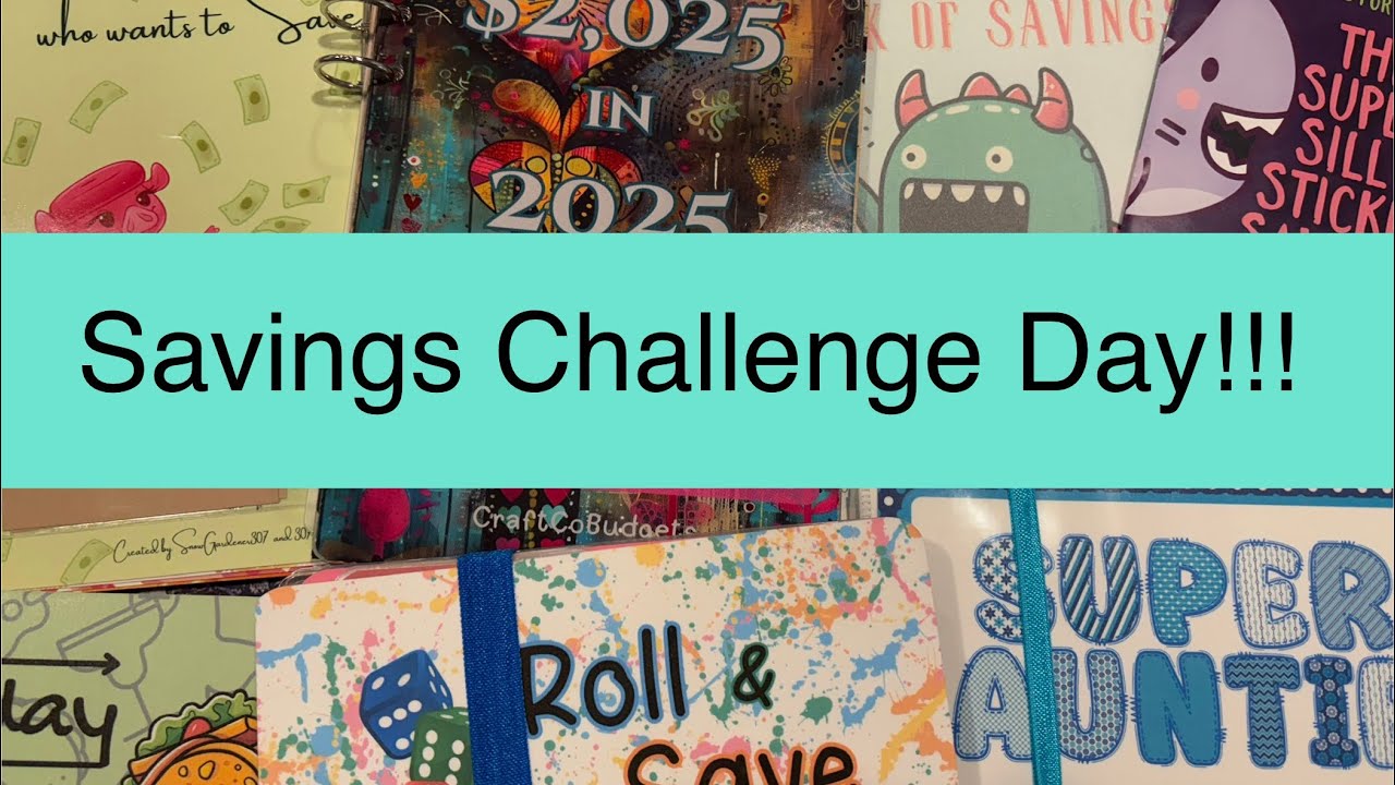 Cash Stuffing Savings Challenges ​⁠l $180 l Apr W2