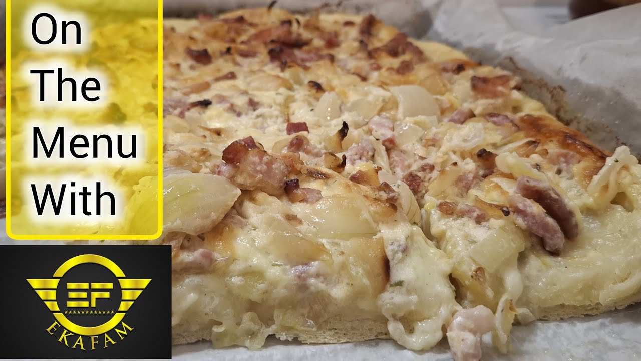 6 Legume Soup (Turnip,  Carrots, Leek, Onions, Potatoes Zucchinis) Flammekueche Pizzas, Fresh Juice