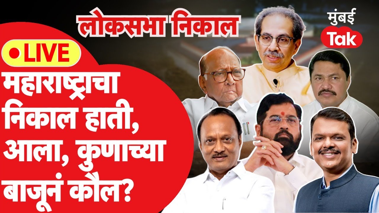 Maharashtra Lok Sabha Election Result 2024 LIVE:पहिला निकाल आला, कोण आघाडीवर?| Vote Counting | BJP