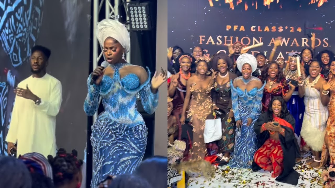 Prudent Gabriel and Peterson Okopi At Prudential Fashion Academy  2024 Graduation