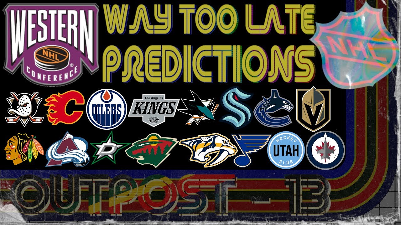 Way too Late NHL Predictions : Western Conference #nhl #nhlpredictions #westernconference  #hockey