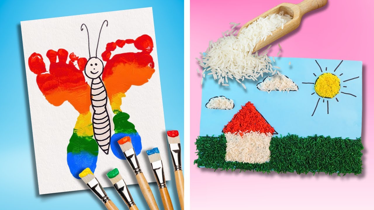 TRY THESE ART TECHNIQUES WITH YOUR KIDS 😍 Easy Painting Ideas for Little Artists 🎨✨