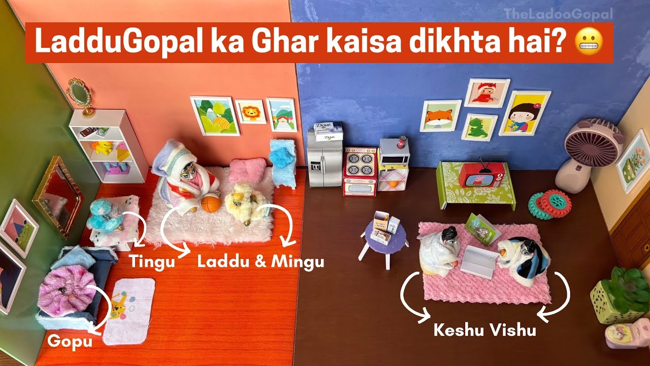 LadduGopal ka Mini Ghar | Installation - by TheLadooGopal