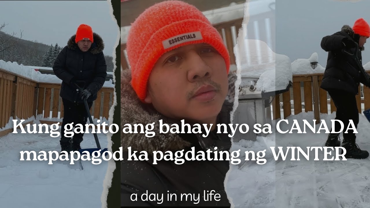 KUNG GANITO ANG BAHAY NYO SA CANADA🇨🇦MAPAPAGOD KA PAGDATING NG WINTER || canada life