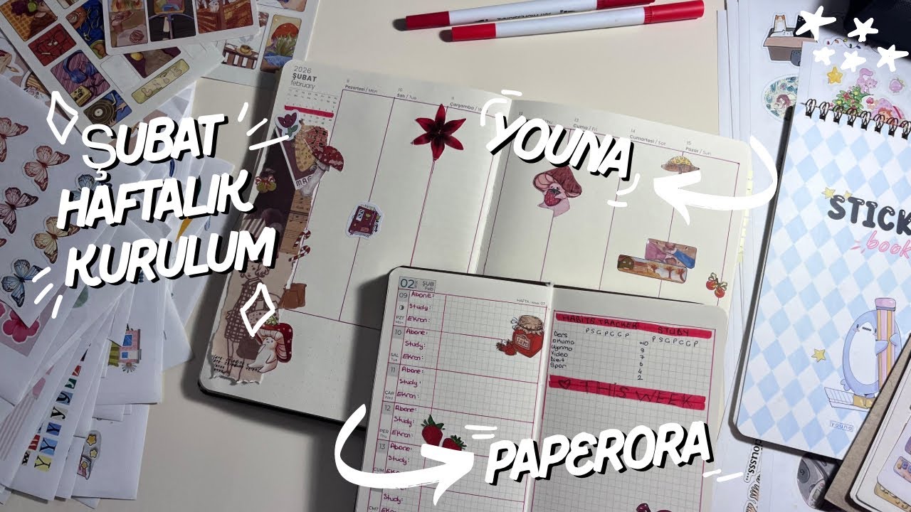 Sessiz ajanda kurulumu | youna | paperora | Şubat 2. hafta 