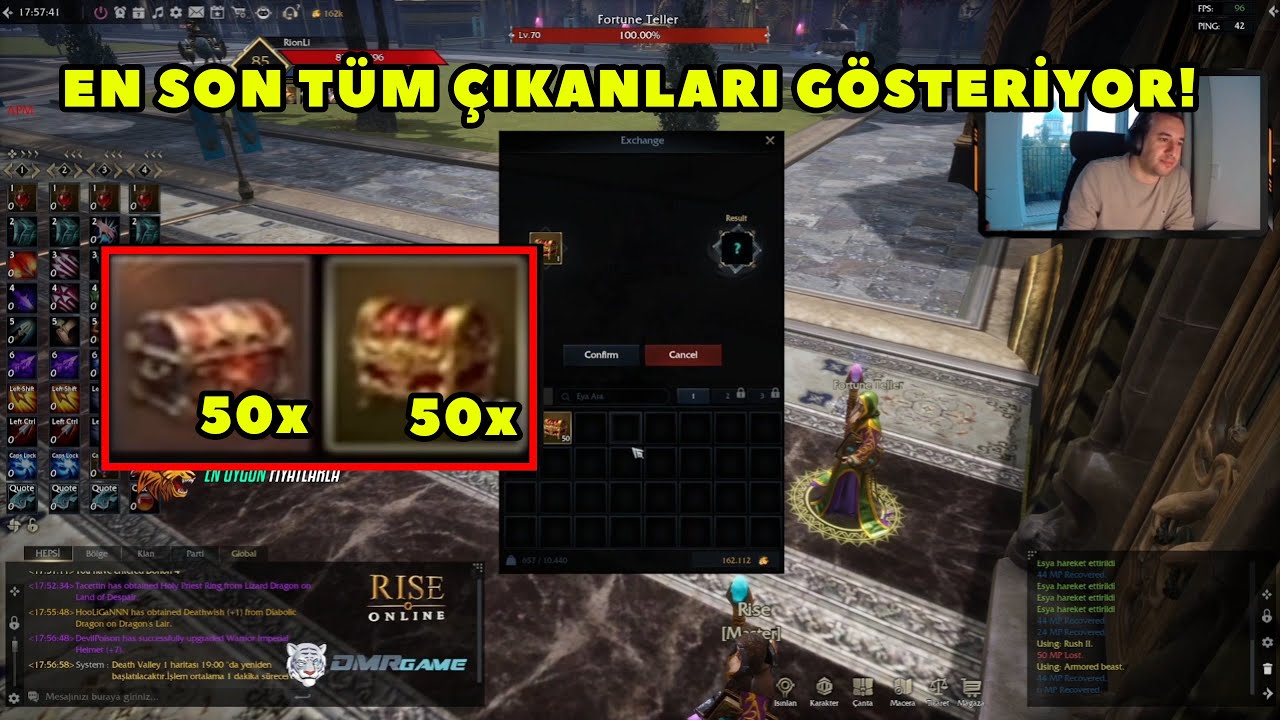 RionLii -  50xCelestial Chest 50xRoyal Chest Kırdırıyor ! Rise Online