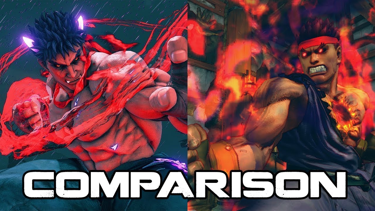 Kage vs. Evil Ryu Comparison