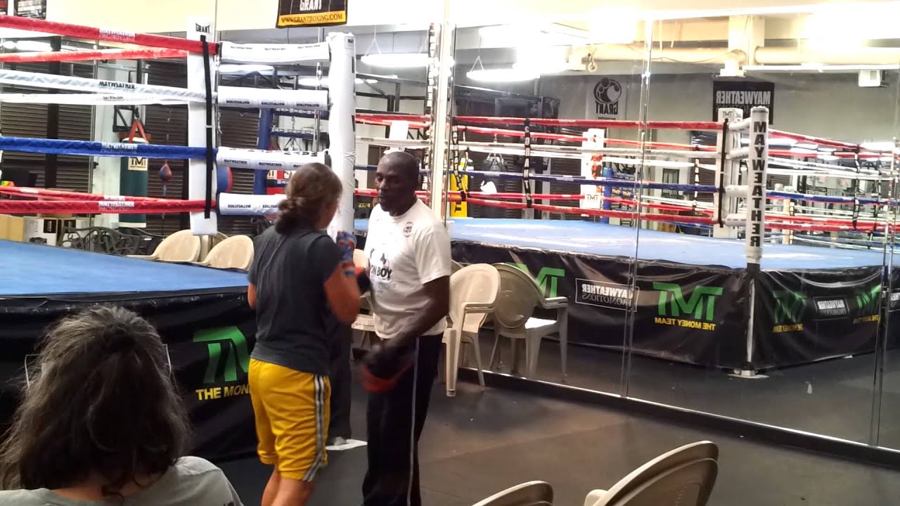 Roger Mayweather training Mikayla 