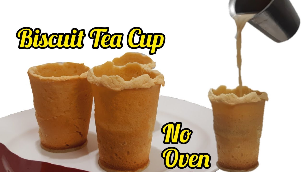 Trending Biscuit Tea Cup Recipe without Oven | Drink the Tea Eat the Cup | Edible Tea Cup