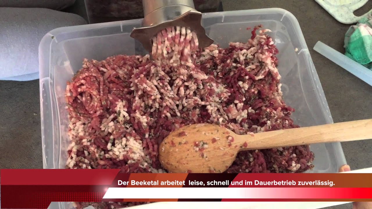 Uselesssense macht grobe Bratwurst Beeketal FW 300 Wildwurst Wildbratwurst Wurstherstellung