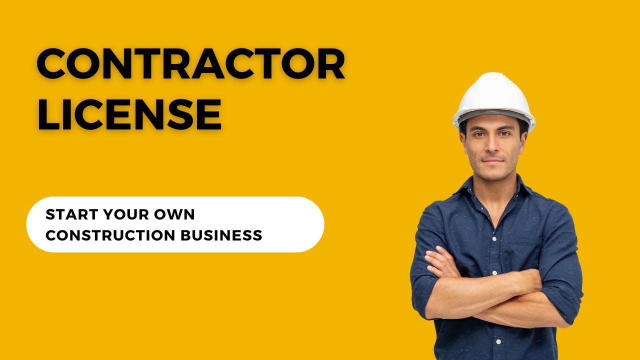 Contractor License | Start Your Own Construction Business | #ContractorLicense #license