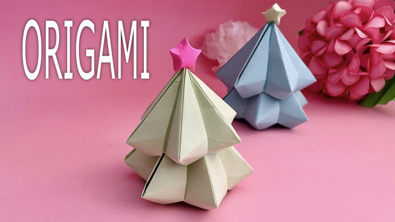 ORIGAMI 🌲Kağıttan Çam Ağacı Yapımı 👉592
