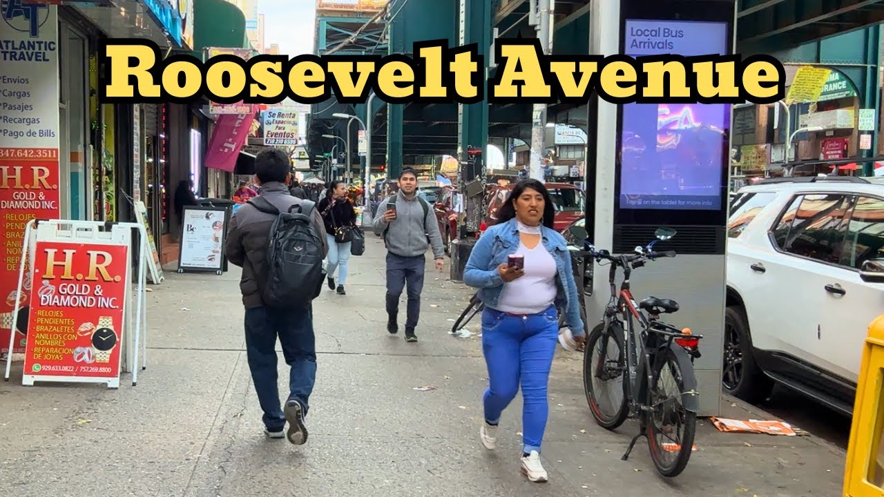 Autumn Vibes on Roosevelt Avenue🍁🗽 Vibrant Queens NYC Walking Tour #train #travel #newyork