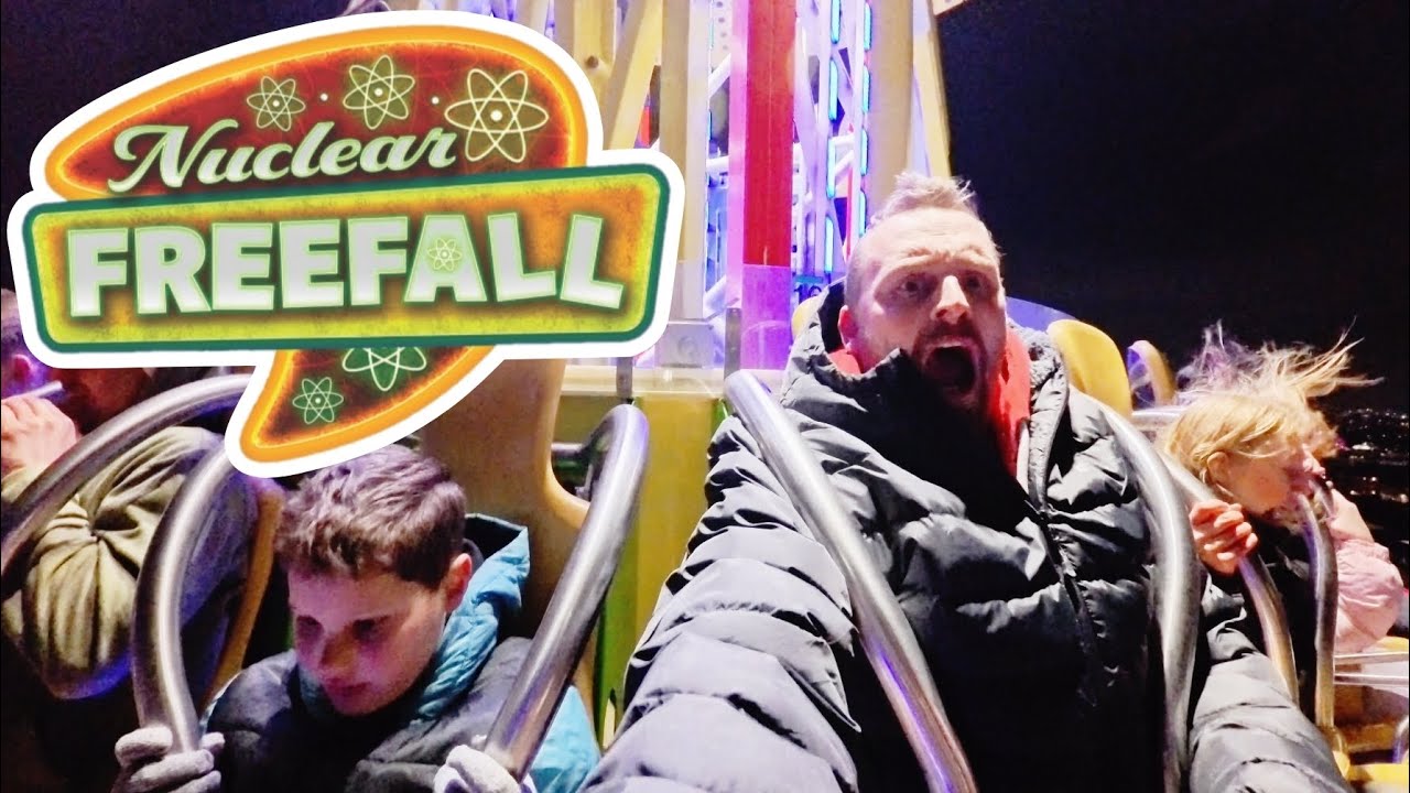 WOULD YOU DO THIS? 😳 NUCLEAR FREEFALL Glasgow Winterfest Drop Tower