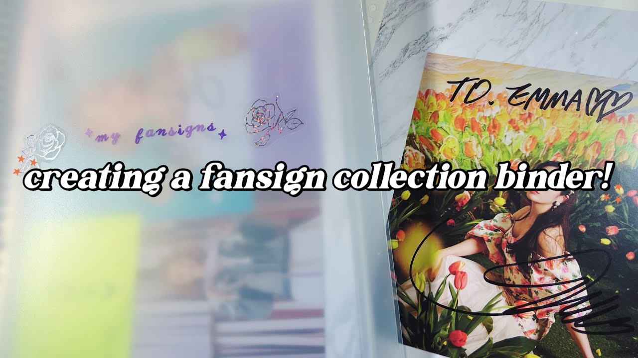 setting up my fansign collection binder! ✿ organizing 5 years worth of fansigns into one binder!