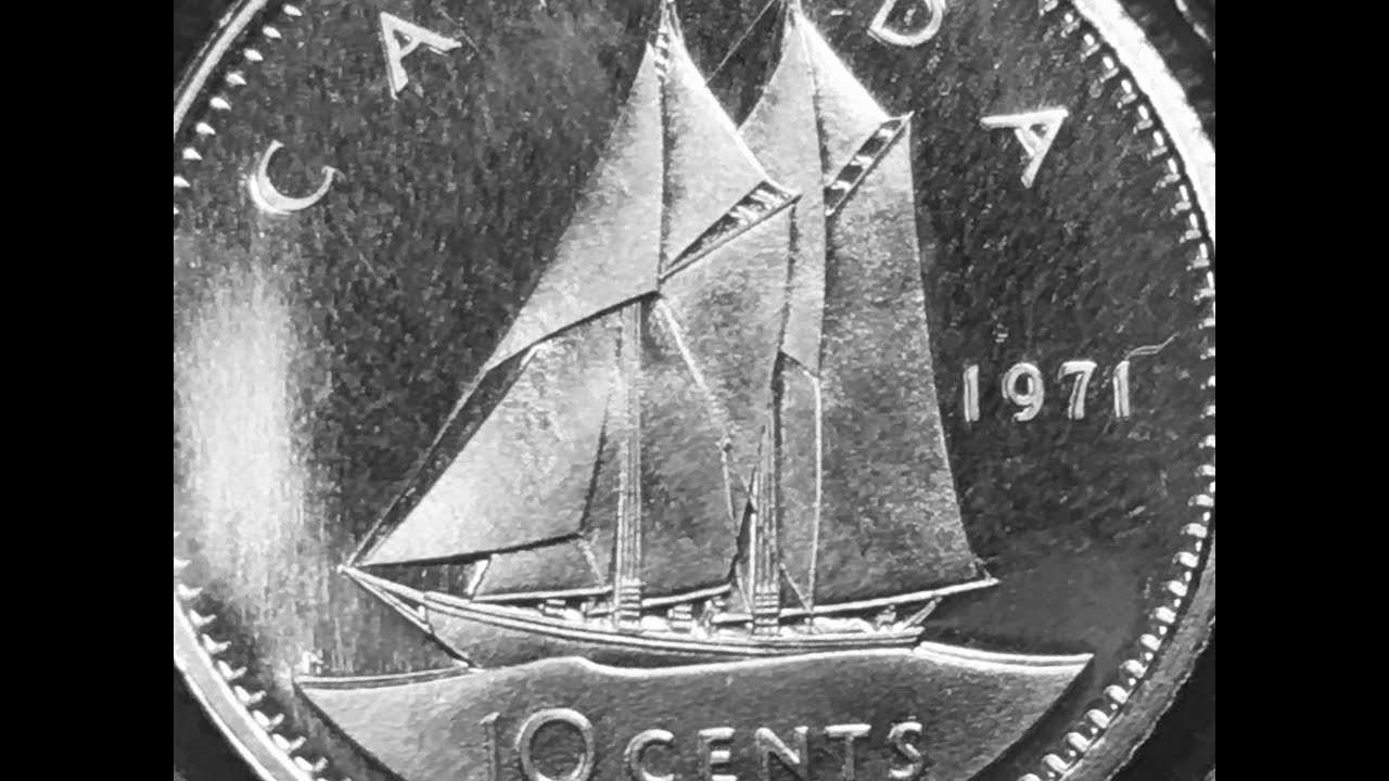 1971 Canada 10 Cents Proof Like and 10 Cents Circulated - Viva La Difference